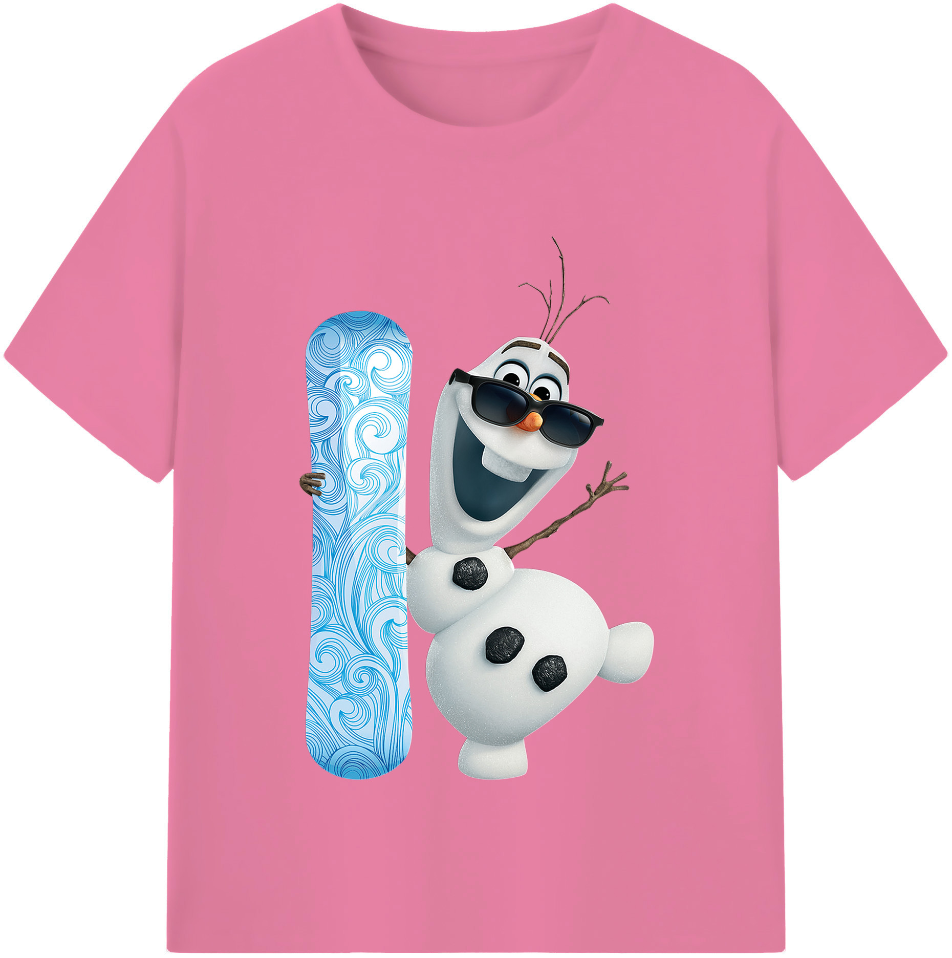 （画像用） アナと雪の女王 アンナ エルサ Frozen Anna Elsa 綿100％半袖Tシャツ（フロントプリント）